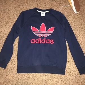 fleece lined adidas crewneck